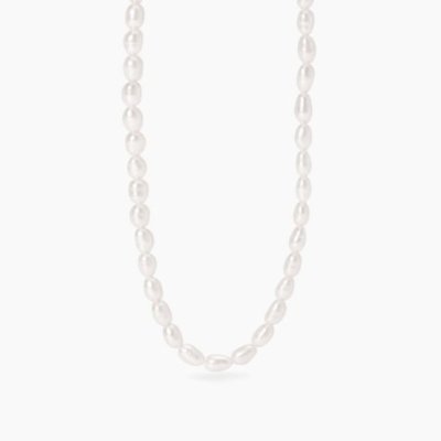 Mabina - Girocollo In Argento - Perle Riso