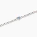 Mabina - Bracciale In Argento 925 - Acquamarina Sint