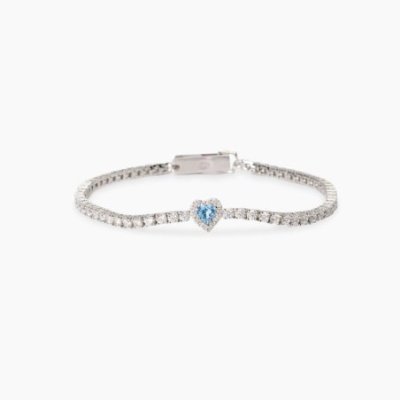 Mabina - Bracciale Tennis - Argento 925 - Acquamarina