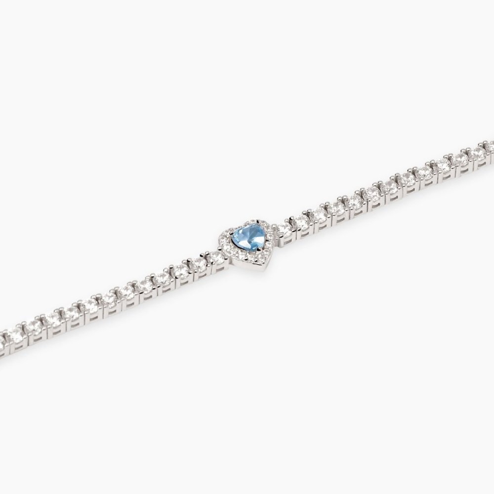 Mabina - Bracciale Tennis - Argento 925 - Acquamarina