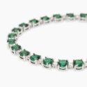 Mabina - Bracciale Tennis - Argento 925 - Smeraldo Sint