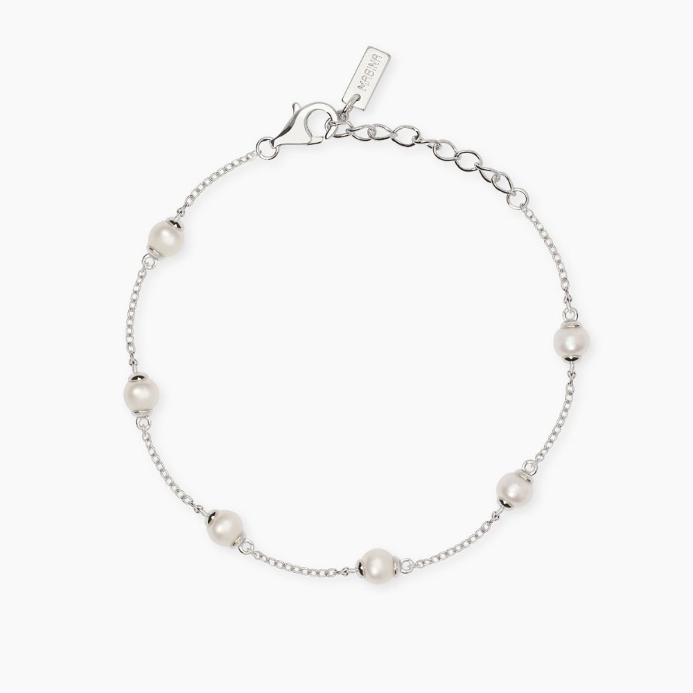 Mabina - Bracciale In Argento - Perle Coltivate