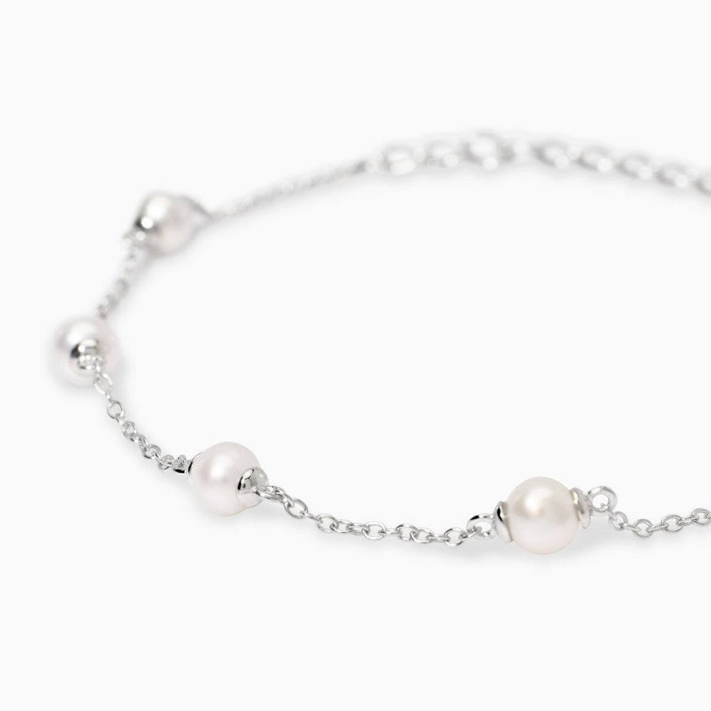 Mabina - Bracciale In Argento - Perle Coltivate