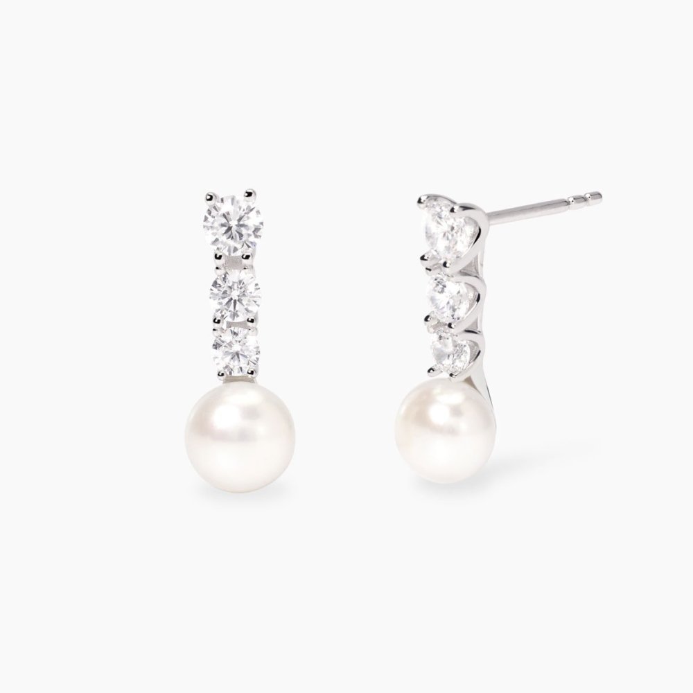 Mabina - Orecchini Argento - Perle E Zirconi