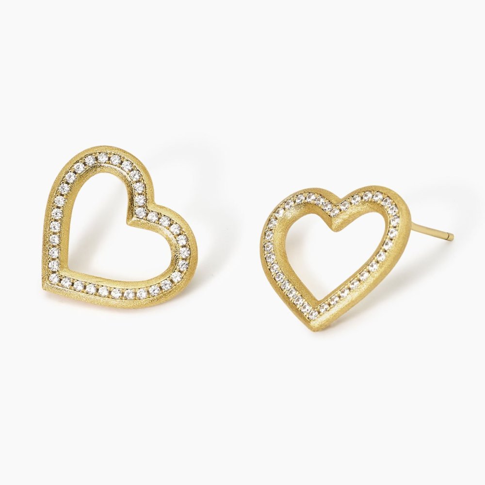 Mabina - Orecchini Argento - Zirconi - Dorato