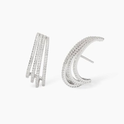 Mabina - Orecchini Argento - Zirconi Ø 1.5 Mm