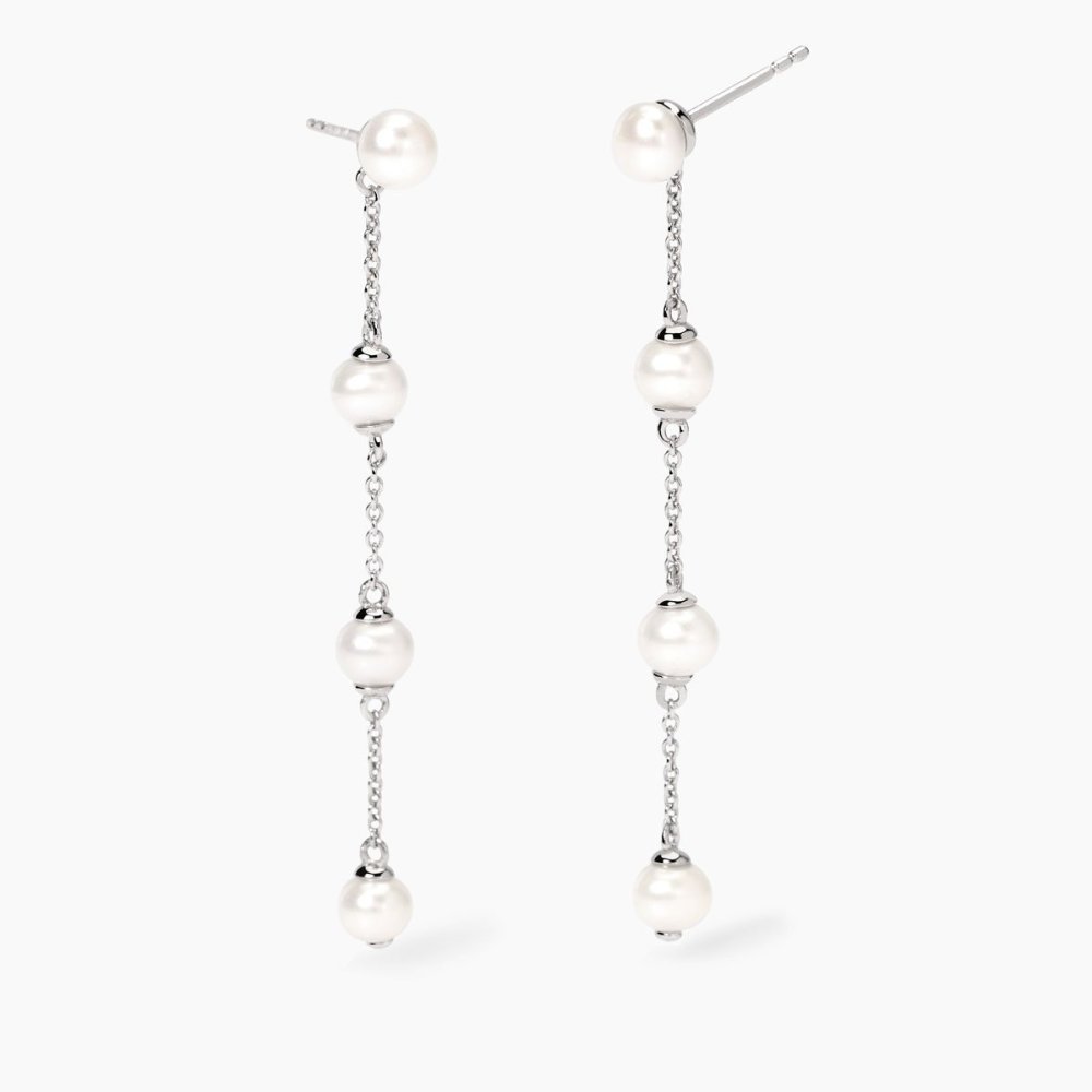 Mabina - Orecchini In Argento - Perle Coltivate