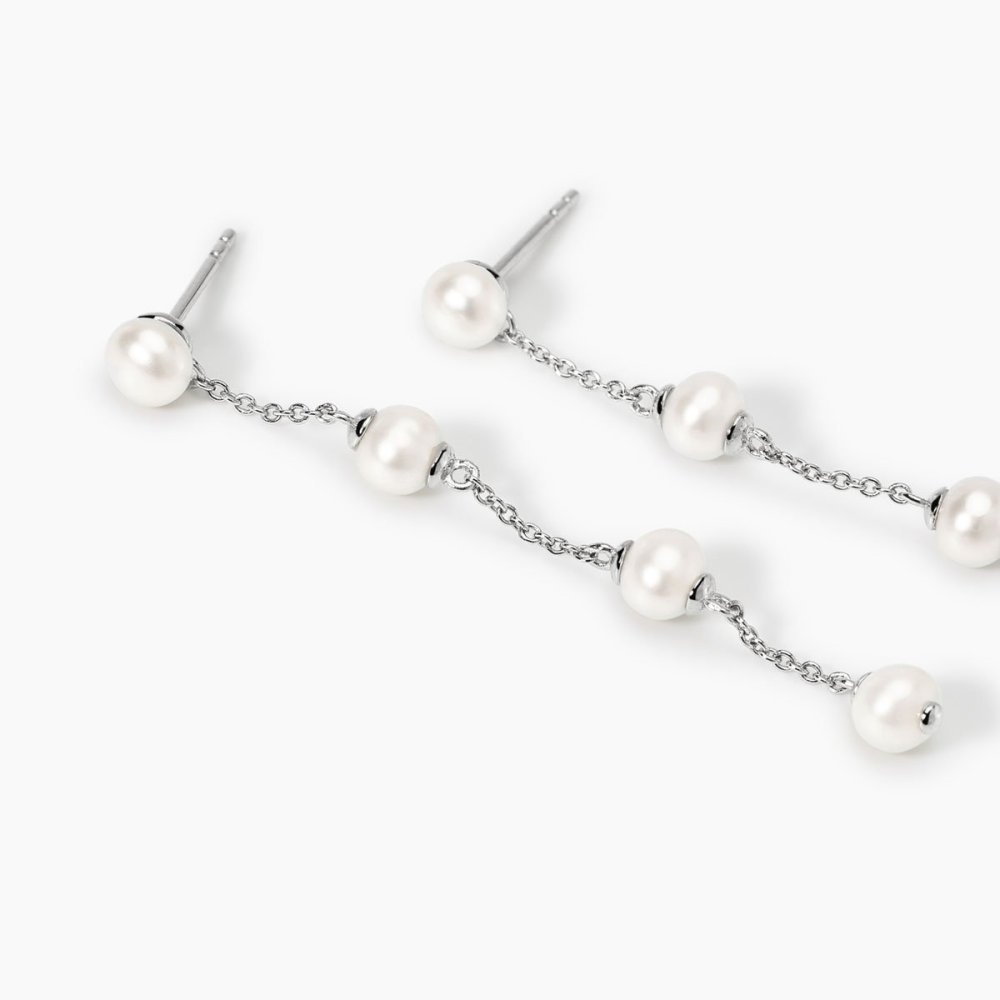 Mabina - Orecchini In Argento - Perle Coltivate