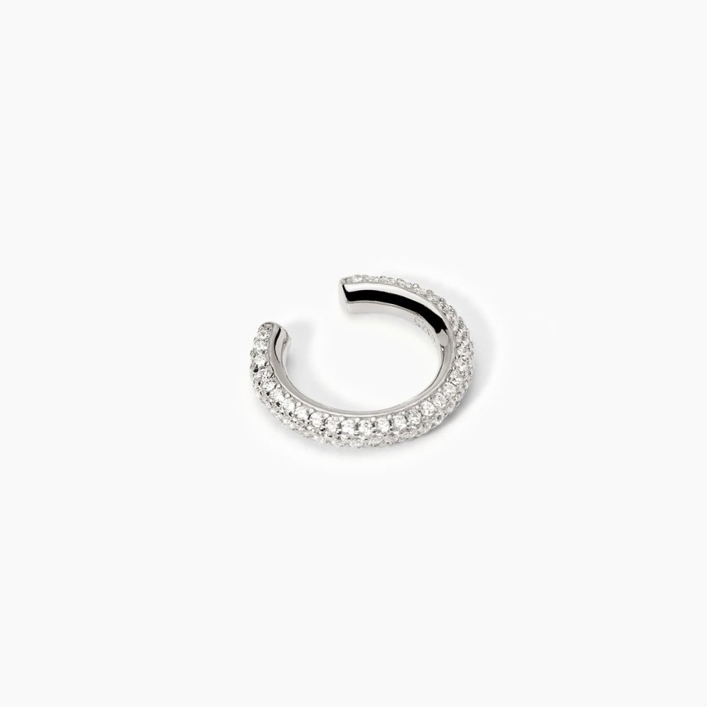 Mabina - Orecchino Ear Cuff - Argento - Zirconi