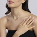 Mabina - Anello In Argento 925 - Zirconi