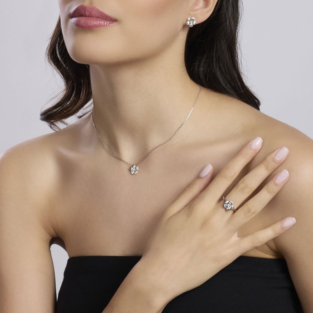 Mabina - Anello In Argento 925 - Zirconi