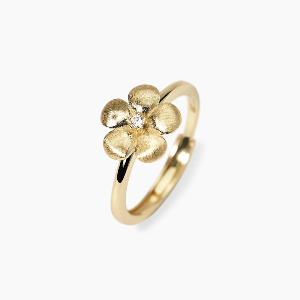 Mabina - Anello Argento 925 - Placcato Oro 18K