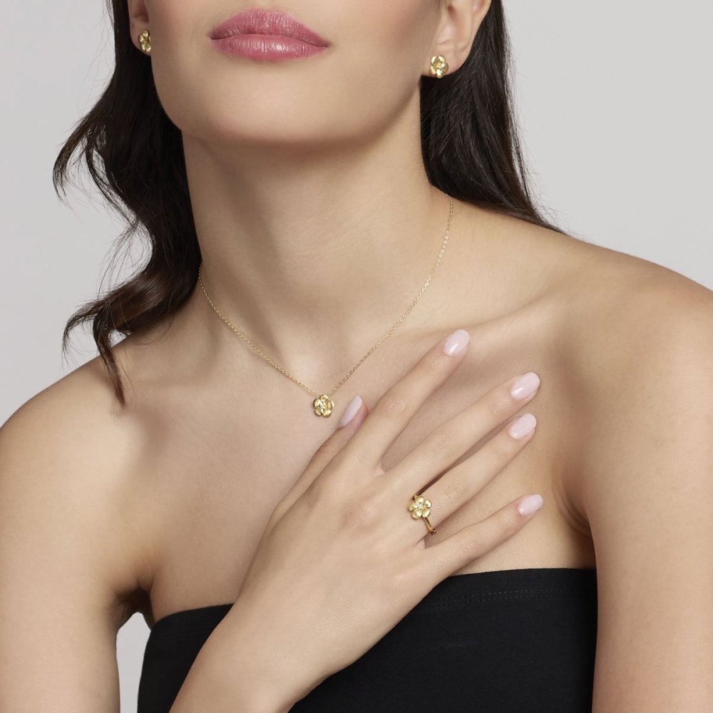 Mabina - Anello Argento 925 - Placcato Oro 18K