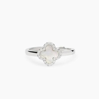 Mabina - Anello Argento - Madreperla - Zirconi