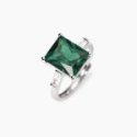 Mabina - Anello Argento 925 - Smeraldo Sintetico