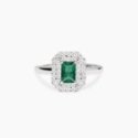 Mabina - Anello Argento 925 - Smeraldo Sintetico