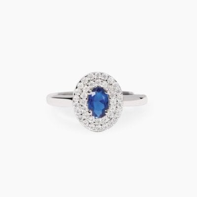 Mabina - Anello Argento 925 - Zaffiro Sintetico