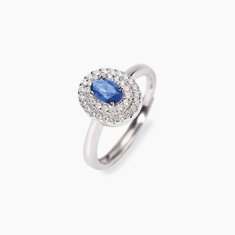 Mabina - Anello Argento 925 - Zaffiro Sintetico