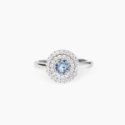 Mabina - Anello Argento - Acquamarina Sintetica
