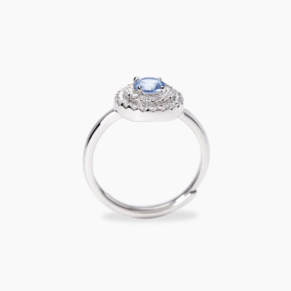 Mabina - Anello Argento - Acquamarina Sintetica