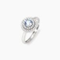 Mabina - Anello Argento - Acquamarina Sintetica