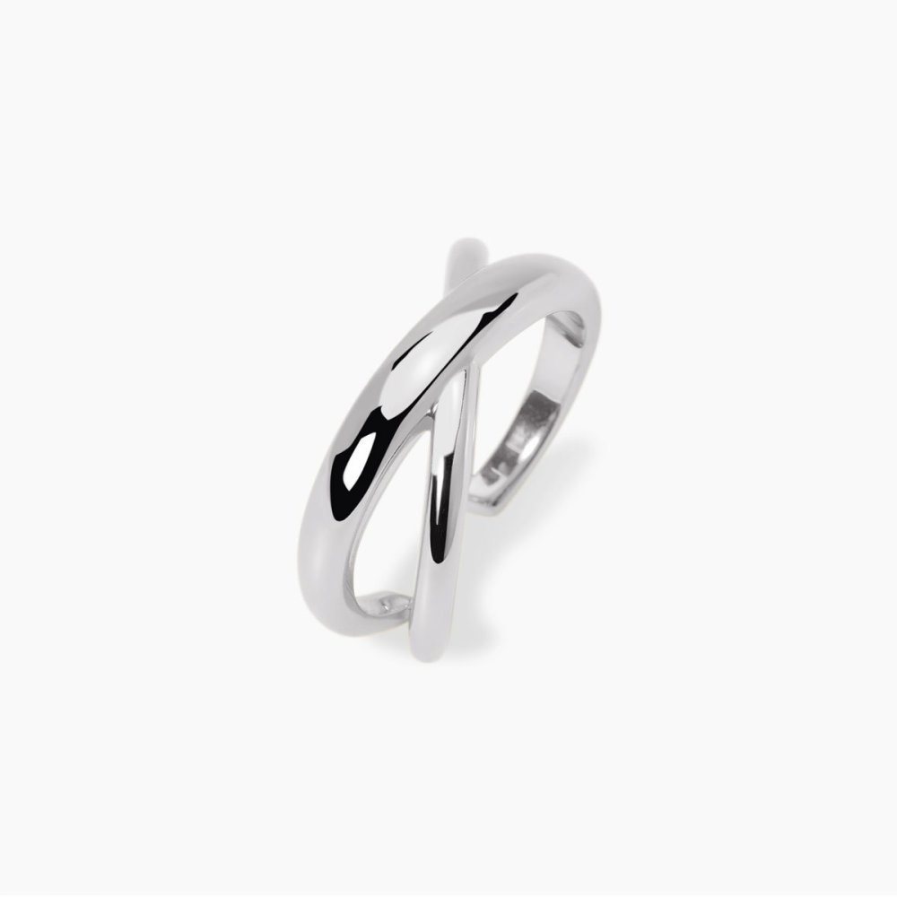Mabina - Anello In Argento 925 - Aperto - Regolabile