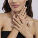 Mabina - Anello In Argento 925 - Aperto - Regolabile