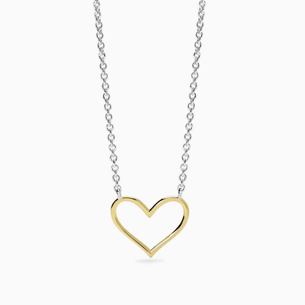 Mabina - Girocollo Argento - Oro 9K - Cuore Mabina - Girocollo Argento - Oro 9K - Cuore