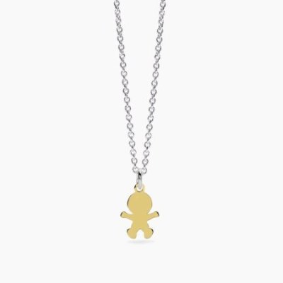 Mabina - Girocollo In Argento - Oro 9K - Regolabile