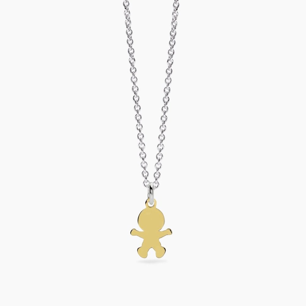 Mabina - Girocollo In Argento - Oro 9K - Regolabile