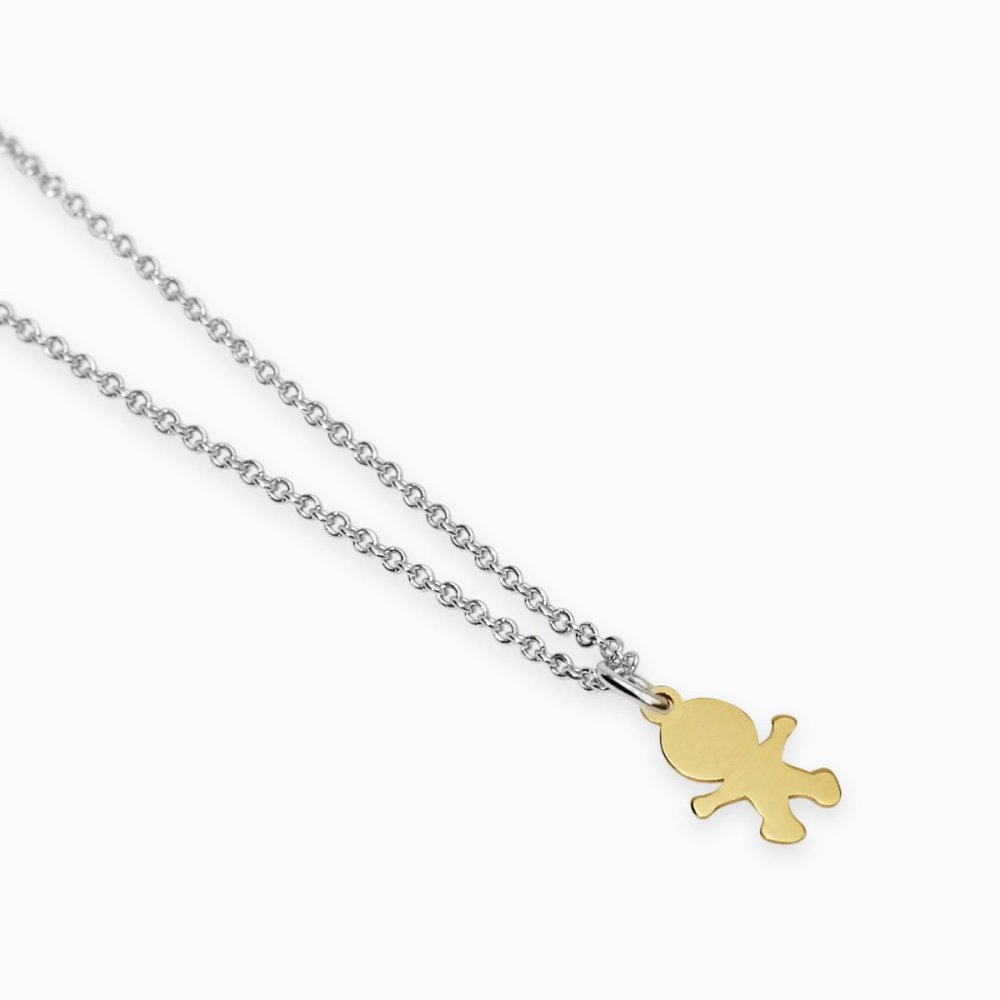 Mabina - Girocollo In Argento - Oro 9K - Regolabile