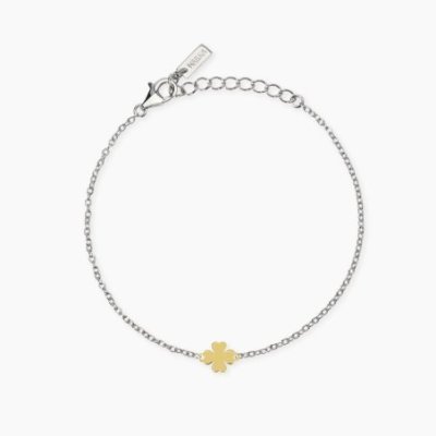 Mabina - Bracciale Argento - Oro 9K - Quadrifoglio