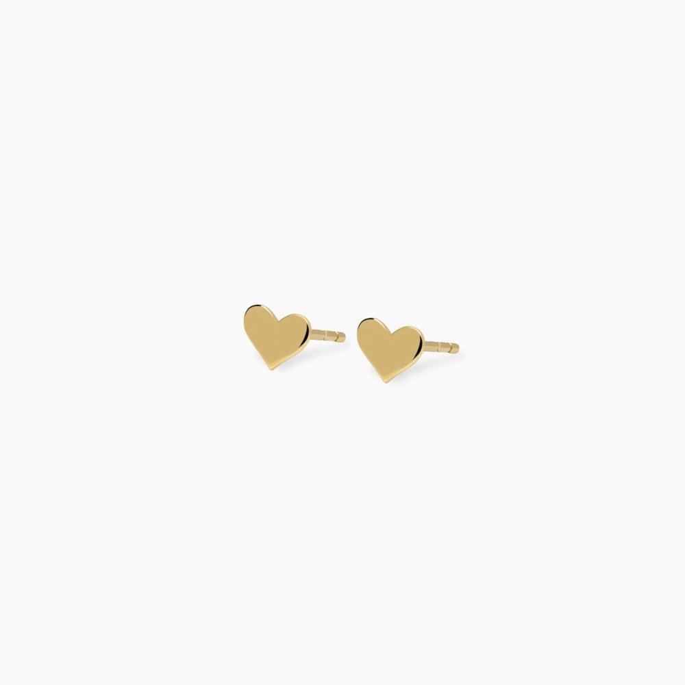 Mabina - Orecchini Cuore - Oro 9K - Argento 925