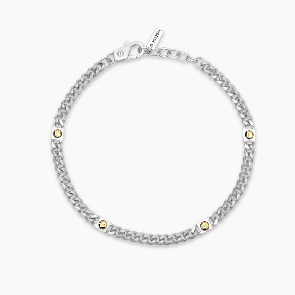 Mabina - Bracciale Argento 925 - Catena Groumette