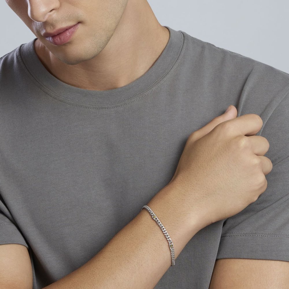 Mabina - Bracciale Argento 925 - Catena Groumette