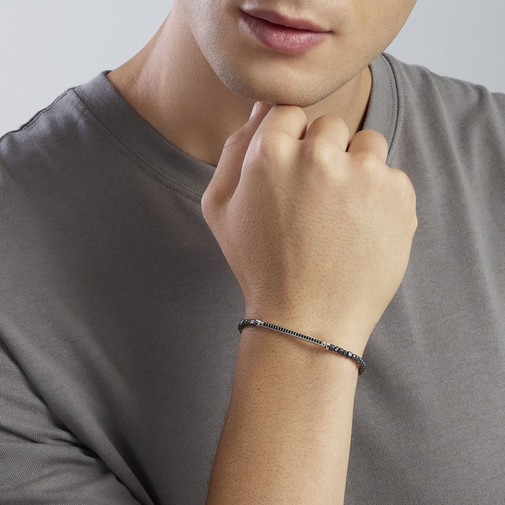 Mabina - Bracciale Argento - Ematite - Zirconi