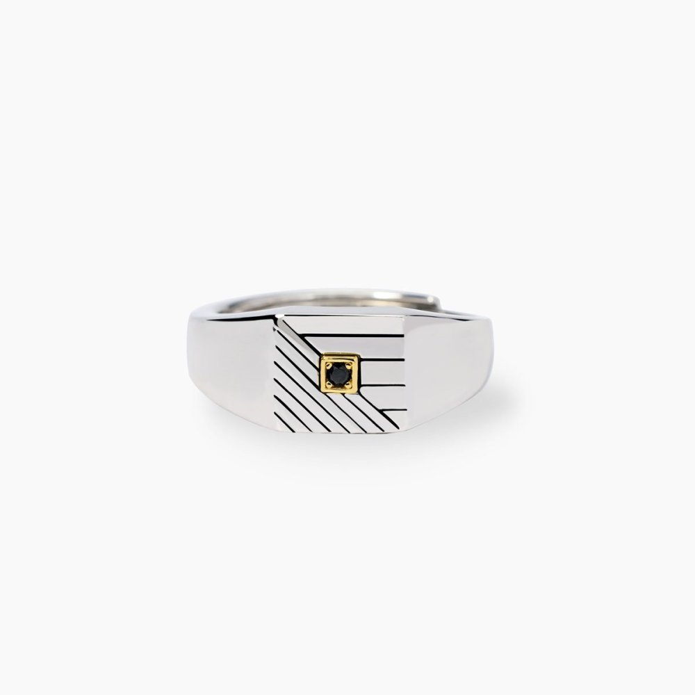 Mabina - Anello In Argento - Zirconi Nero