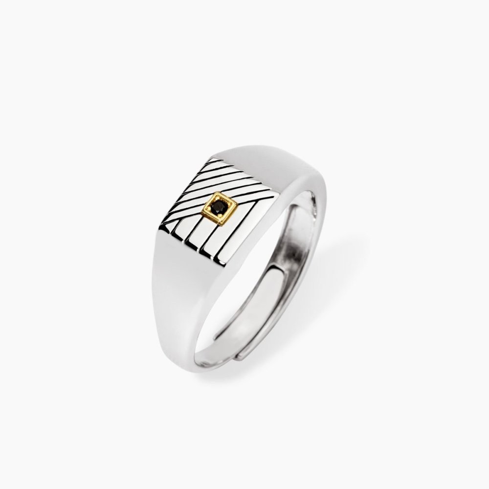 Mabina - Anello In Argento - Zirconi Nero