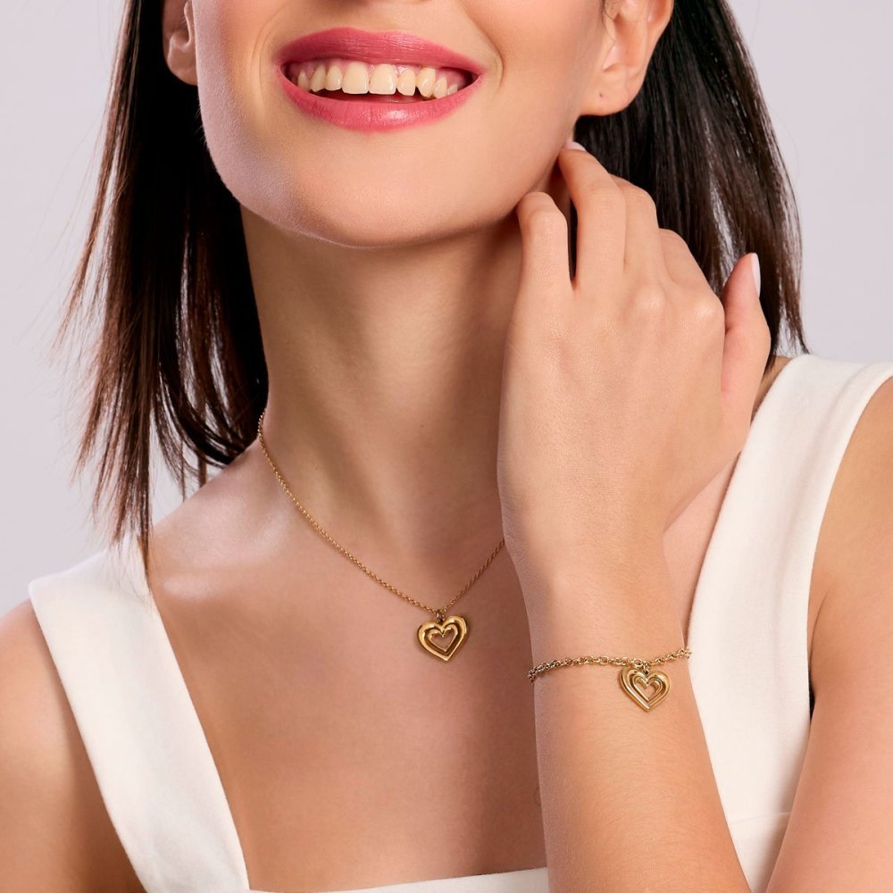 Kidult - Bracciale In Acciaio - Pvd Giallo