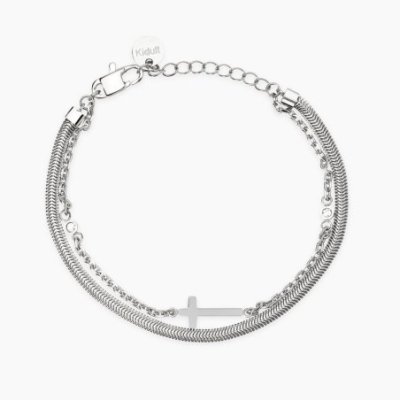 Kidult - Bracciale In Acciaio - Cristalli