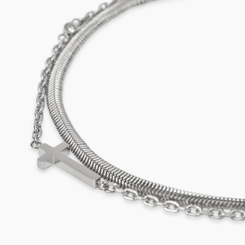 Kidult - Bracciale In Acciaio - Cristalli