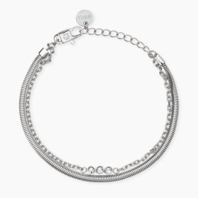 Kidult - Bracciale In Acciaio - Cristalli
