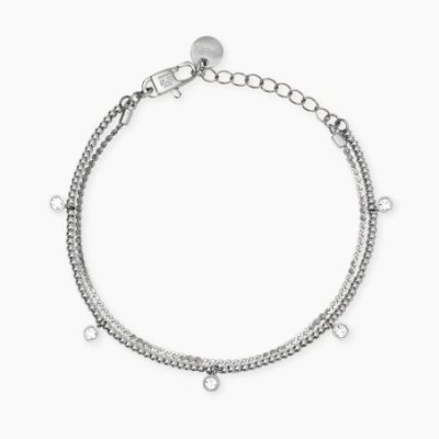 Kidult - Bracciale In Acciaio - Cristalli