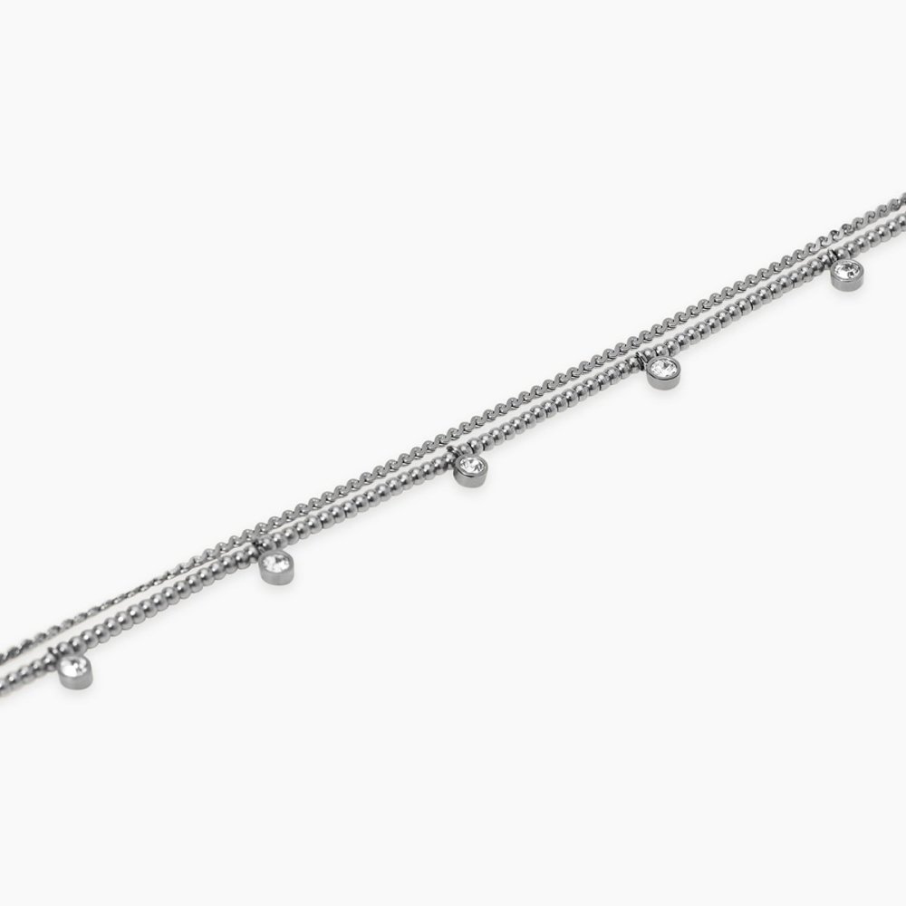 Kidult - Bracciale In Acciaio - Cristalli