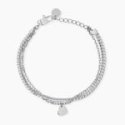 Kidult - Bracciale In Acciaio - Regolabile - Cuore