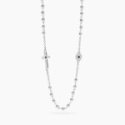 Kidult - Collana In Acciaio 316L - Cristalli Neri