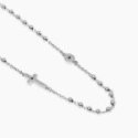Kidult - Collana In Acciaio 316L - Cristalli Neri