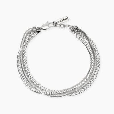 Kidult - Bracciale In Acciaio 316L - Lunghezza Regolabile