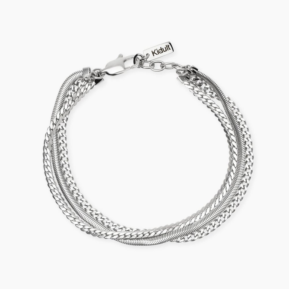 Kidult - Bracciale In Acciaio 316L - Lunghezza Regolabile