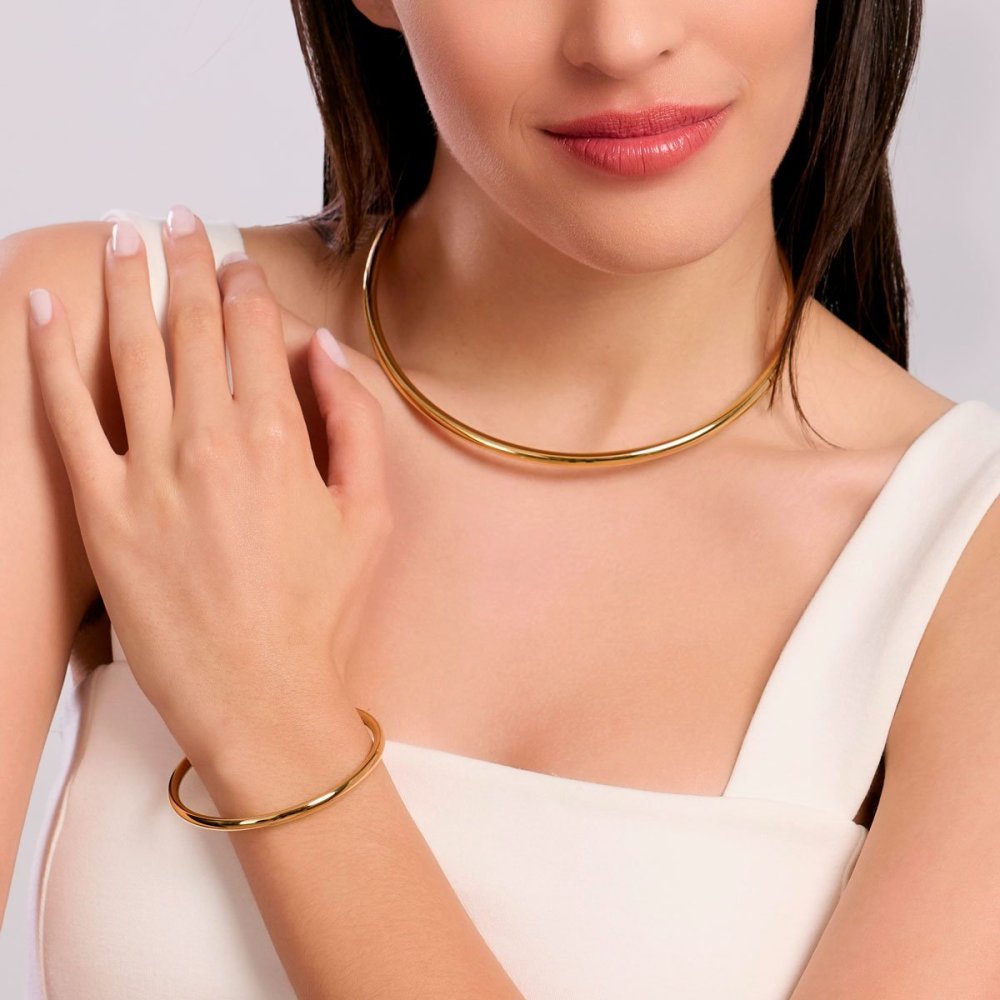 Kidult - Bracciale In Acciaio - Pvd Giallo